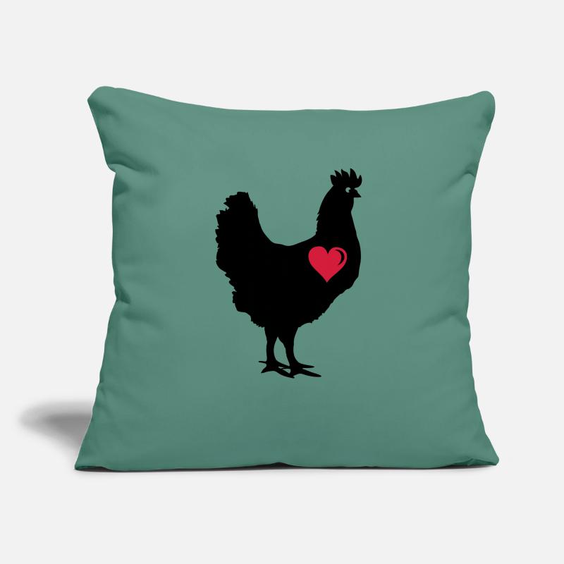 chicken_love_2 Sofa pillowcase 17,3'' x 17,3'' (45 x 45 cm)