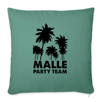 Malle Party Team - Sofa pillowcase 17,3'' x 17,3'' (45 x 45 cm) - cypress green - Front