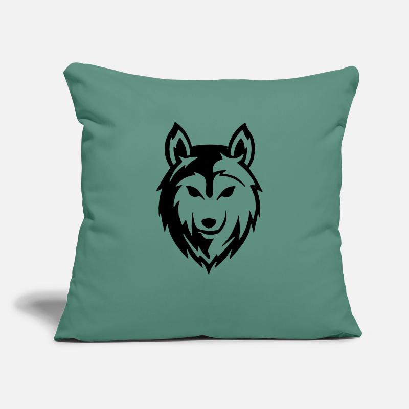 The wolf Sofa pillowcase 17,3'' x 17,3'' (45 x 45 cm)