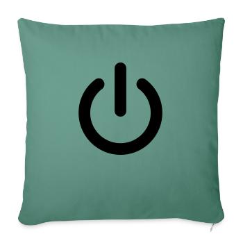 On / Off - Sofa pillowcase 17,3'' x 17,3'' (45 x 45 cm) - cypress green - Front