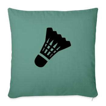 badminton shuttlecock - Sofa pillowcase 17,3'' x 17,3'' (45 x 45 cm) - cypress green - Front