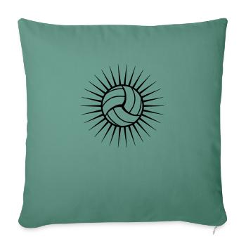Volleyball Logo - Sofa pillowcase 17,3'' x 17,3'' (45 x 45 cm) - cypress green - Front