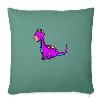 Dino - Sofakissenbezug 45 x 45 cm - Tanngrün - Vorne