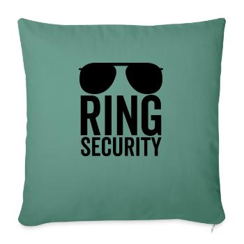 Ring Security - Sofa pillowcase 17,3'' x 17,3'' (45 x 45 cm) - cypress green - Front