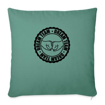 Dream Team Stamps - Sofa pillowcase 17,3'' x 17,3'' (45 x 45 cm) - cypress green - Front