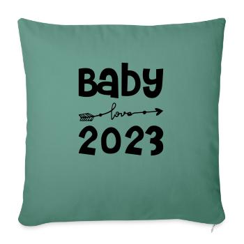 Baby 2023 - Sofa pillowcase 17,3'' x 17,3'' (45 x 45 cm) - cypress green - Front
