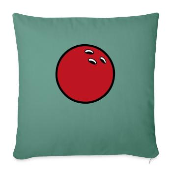 bowling ball 2510 - Sofa pillowcase 17,3'' x 17,3'' (45 x 45 cm) - cypress green - Front