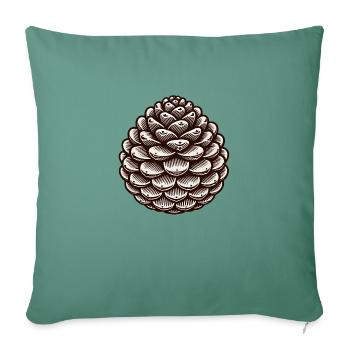Pine cone - Sofa pillowcase 17,3'' x 17,3'' (45 x 45 cm) - cypress green - Front