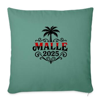Malle 2025 - Housse de coussin décorative 45 x 45 cm - vert sapin - Devant