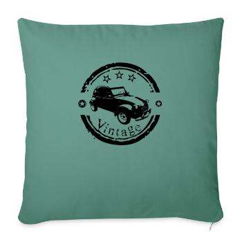 Vintage old car ancienne4 - Sofa pillowcase 17,3'' x 17,3'' (45 x 45 cm) - cypress green - Front