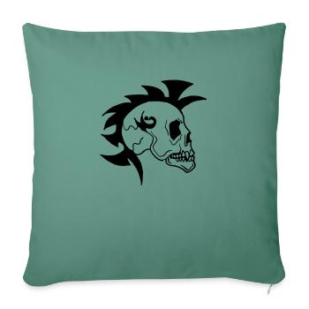 Skull de - Sofakissenbezug 45 x 45 cm - Tanngrün - Vorne