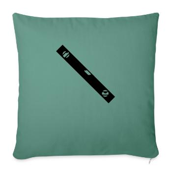 level for bricklayer_g1 - Sofa pillowcase 17,3'' x 17,3'' (45 x 45 cm) - cypress green - Front