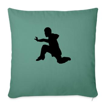 kung fu - Sofa pillowcase 17,3'' x 17,3'' (45 x 45 cm) - cypress green - Front