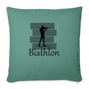 Biathlon - Sofa pillowcase 17,3'' x 17,3'' (45 x 45 cm) - cypress green - Front