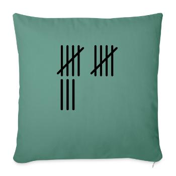 13 Stripes - Sofa pillowcase 17,3'' x 17,3'' (45 x 45 cm) - cypress green - Front