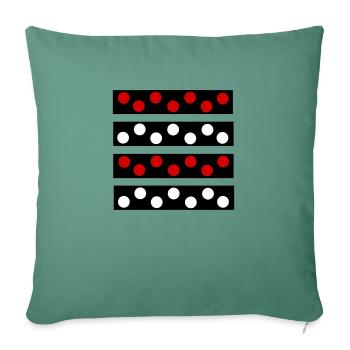 Polka Dots - Sofa pillowcase 17,3'' x 17,3'' (45 x 45 cm) - cypress green - Front
