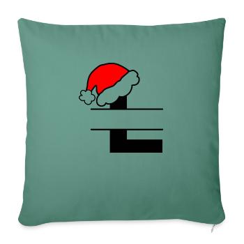 Christmas Alphabet Letter L to Personalise - Sofa pillowcase 17,3'' x 17,3'' (45 x 45 cm) - cypress green - Front