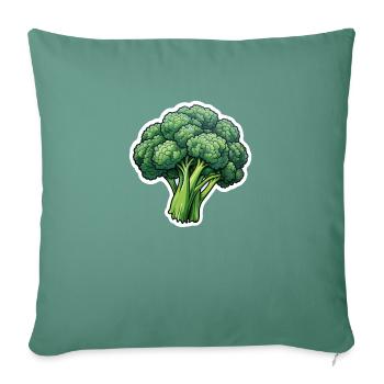 Brocoli - Housse de coussin décorative 45 x 45 cm - vert sapin - Devant