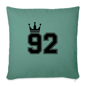 92 Crowns - Sofa pillowcase 17,3'' x 17,3'' (45 x 45 cm) - cypress green - Front