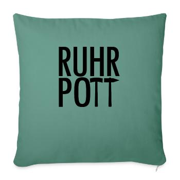 Ruhrpott - Sofa pillowcase 17,3'' x 17,3'' (45 x 45 cm) - cypress green - Front
