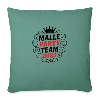 Malle Party Team 2025 - Sofa pillowcase 17,3'' x 17,3'' (45 x 45 cm) - cypress green - Front