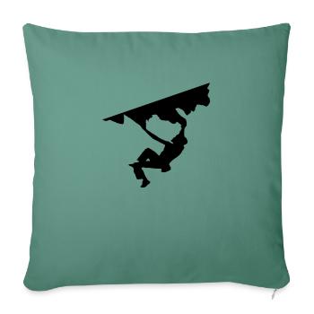 Rock the Cliff - Housse de coussin décorative 45 x 45 cm - vert sapin - Devant