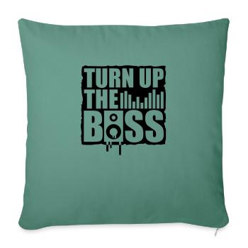 turn_up_the_bass__f1_ - Sofakissenbezug 45 x 45 cm - Tanngrün - Vorne