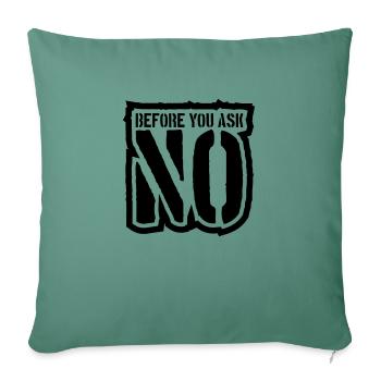 Saying logo no - Sofa pillowcase 17,3'' x 17,3'' (45 x 45 cm) - cypress green - Front