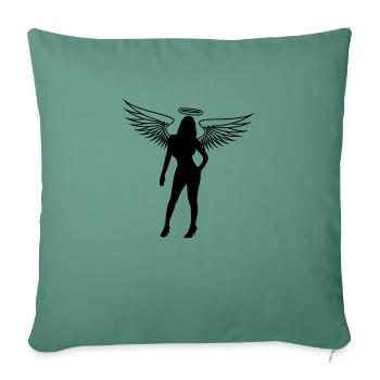 Braves Hot Girl - Sofa pillowcase 17,3'' x 17,3'' (45 x 45 cm) - cypress green - Front