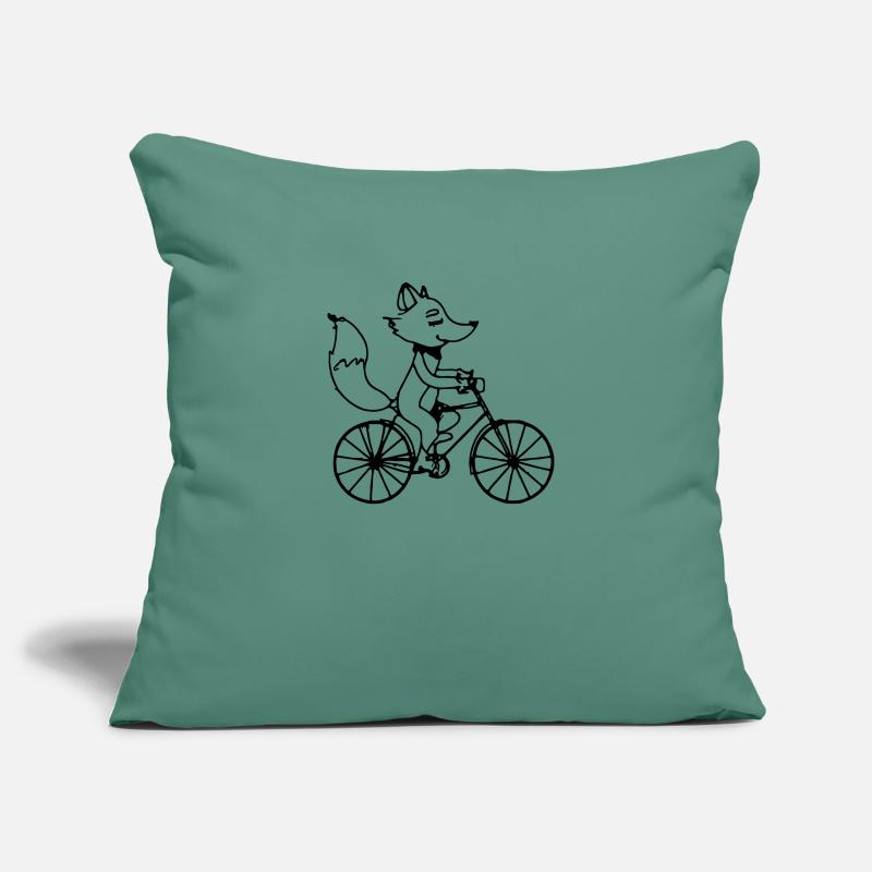 Fuchs Rides Bicycle Gift Idea Vector Sofa pillowcase 17,3'' x 17,3'' (45 x 45 cm)