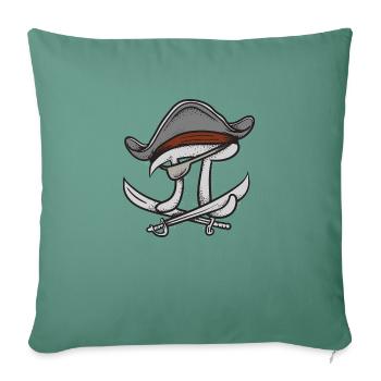 pi rates pirates - Sofa pillowcase 17,3'' x 17,3'' (45 x 45 cm) - cypress green - Front