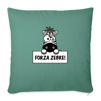 Forza Zebre, tifosi Juve Calcio - Sofa pillowcase 17,3'' x 17,3'' (45 x 45 cm) - cypress green - Front