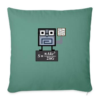 StephenHawkingTêtard - Housse de coussin décorative 45 x 45 cm - vert sapin - Devant