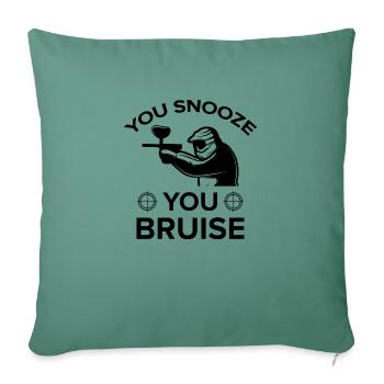 Paintball Airsoft - Housse de coussin décorative 45 x 45 cm - vert sapin - Devant