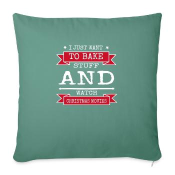 Barbes Drôle Gym Dork Bébé Joyeux Pain De Cuisson - Housse de coussin décorative 45 x 45 cm - vert sapin - Devant