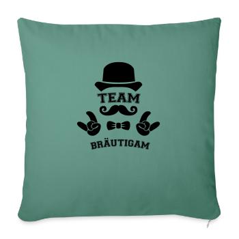 Team Groom - Sofa pillowcase 17,3'' x 17,3'' (45 x 45 cm) - cypress green - Front
