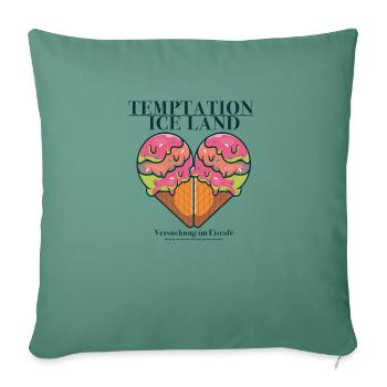 Temptation Ice Land Bo Graphic - Sofa pillowcase 17,3'' x 17,3'' (45 x 45 cm) - cypress green - Front
