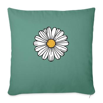 Daisy - Sofa pillowcase 17,3'' x 17,3'' (45 x 45 cm) - cypress green - Front