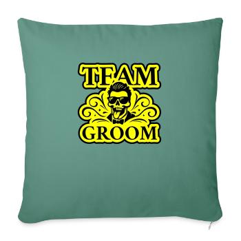 Team Groom Wedding - Sofa pillowcase 17,3'' x 17,3'' (45 x 45 cm) - cypress green - Front