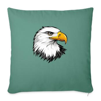 Eagle Head - Sofa pillowcase 17,3'' x 17,3'' (45 x 45 cm) - cypress green - Front