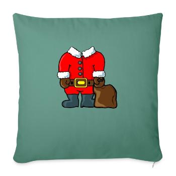 Weihnachtsmann (no head) - Sofakissenbezug 45 x 45 cm - Tanngrün - Vorne