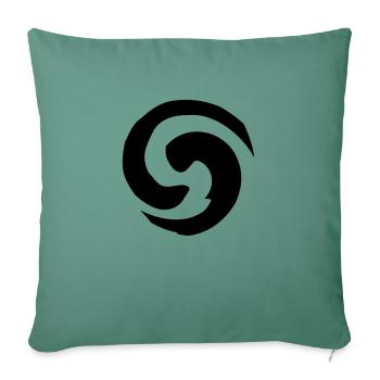 Swirl - Sofa pillowcase 17,3'' x 17,3'' (45 x 45 cm) - cypress green - Front
