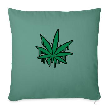 Weed Graffiti - Housse de coussin décorative 45 x 45 cm - vert sapin - Devant