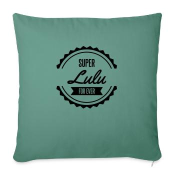 super lulu - Housse de coussin décorative 45 x 45 cm - vert sapin - Devant