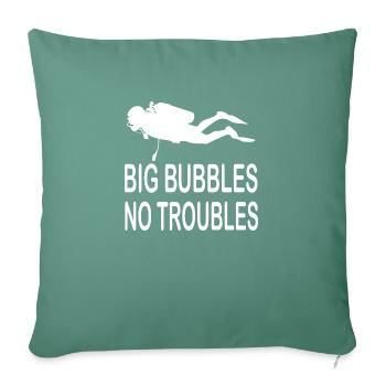 Diving Dive Dive - Sofa pillowcase 17,3'' x 17,3'' (45 x 45 cm) - cypress green - Front