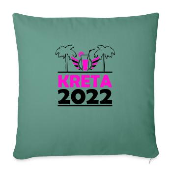 Kreta 2022 - Sofakissenbezug 45 x 45 cm - Tanngrün - Vorne