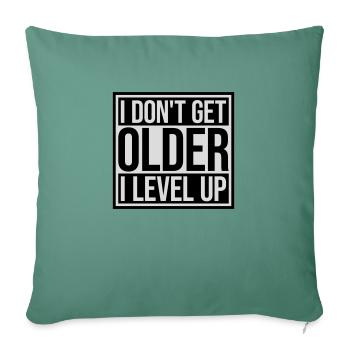 Vieillir - Housse de coussin décorative 45 x 45 cm - vert sapin - Devant