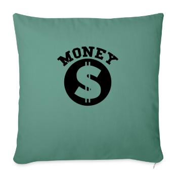 Money - Sofa pillowcase 17,3'' x 17,3'' (45 x 45 cm) - cypress green - Front
