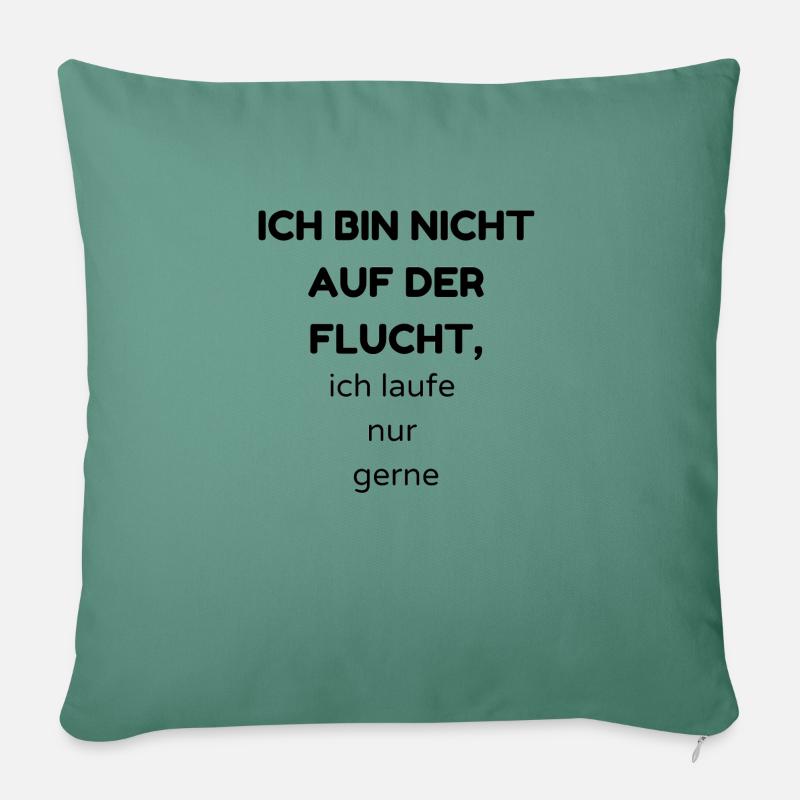 flucht - Sofakissenbezug 45 x 45 cm - Tanngrün