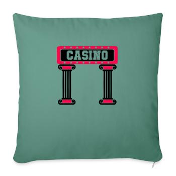 Casino Vegas Pillar - Sofa pillowcase 17,3'' x 17,3'' (45 x 45 cm) - cypress green - Front
